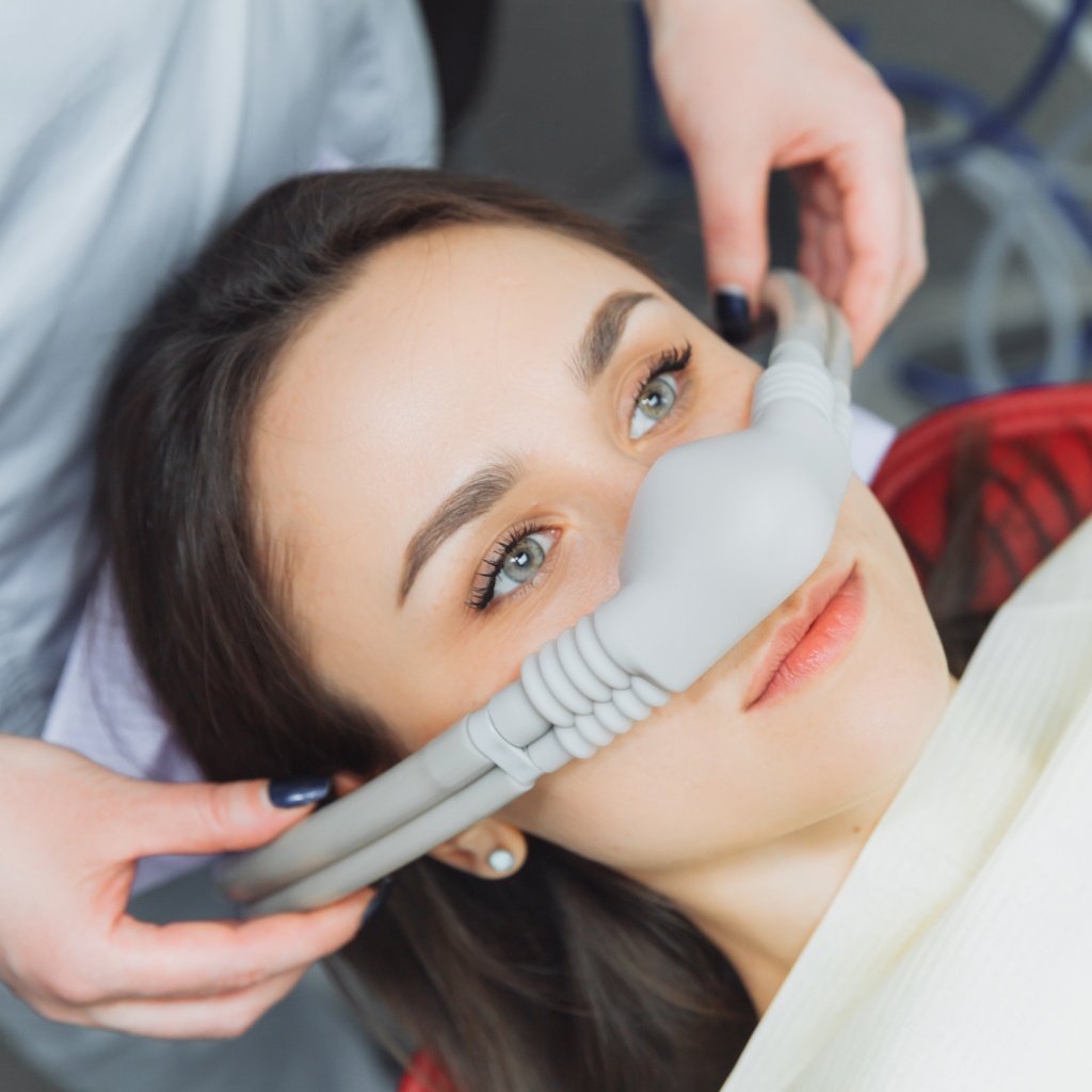 Adult inhalation sedation